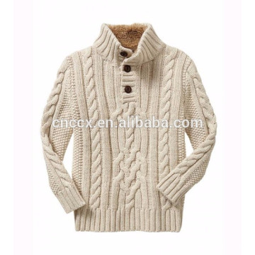 15PKSW27 mens fashion cable knit sweater 100% cotton